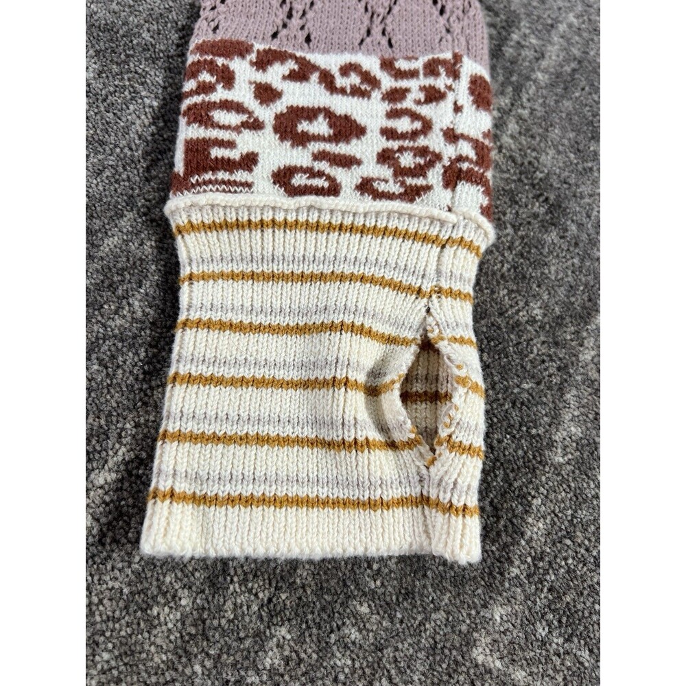 Free People We The Free All In Cuff Top In Chocolate Combo Thermal NWT Large - Picture 7 of 13